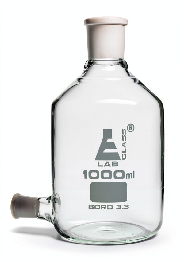 EISCO Aspirator Bottle 1000ml with 19/26 Base and 29/32 Top Socket-0