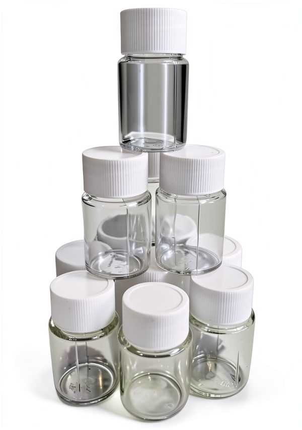 Transparent Plastic Bottles Nocwpsi Lab Media Wide Mouth 30ml 12 Pack-1
