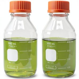 Pyrex Corning 500ml Media Bottle with GL45 Screw Cap Pack of 2-0