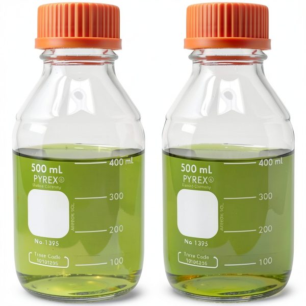 Pyrex Corning 500ml Media Bottle with GL45 Screw Cap Pack of 2-0
