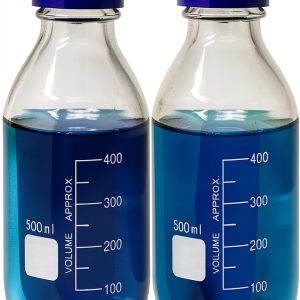 Karter Scientific 500ml Glass Media Bottle with GL45 Screw Cap Pack 2-0