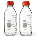 Pyrex Round Media Storage Bottle 1L Borosilicate Leak‑Proof Lab Glass-0