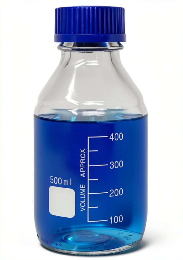 Karter Scientific 500ml Glass Media Bottle with GL45 Screw Cap Pack 2-1