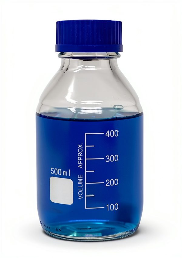 Karter Scientific 500ml Glass Media Bottle with GL45 Screw Cap Pack 2-2