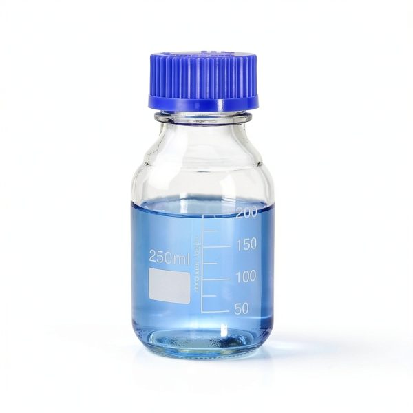 Yopay 10 Pack Media Storage Bottles 250ml with Blue Screw Cap-1