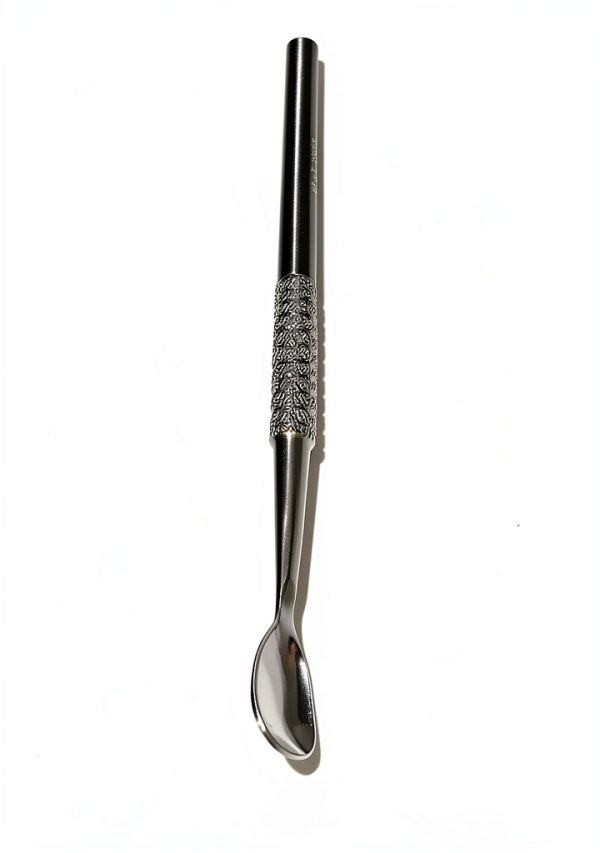 Surgical Stainless Steel Spoon 5 Inch Ridged Handle-1