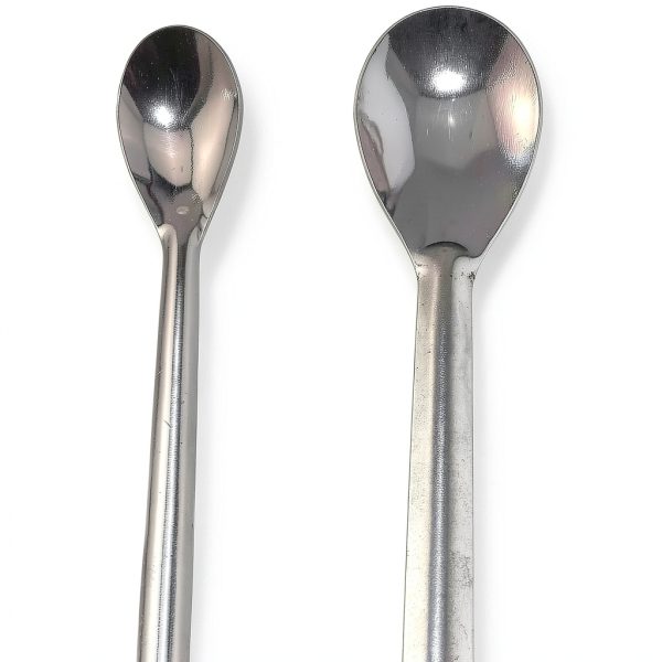 2PCS 20cm/30cm Stainless Steel Lab Spoon Spatula, Lind Kitchen Lab-2