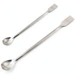 2PCS 20cm/30cm Stainless Steel Lab Spoon Spatula, Lind Kitchen Lab-0